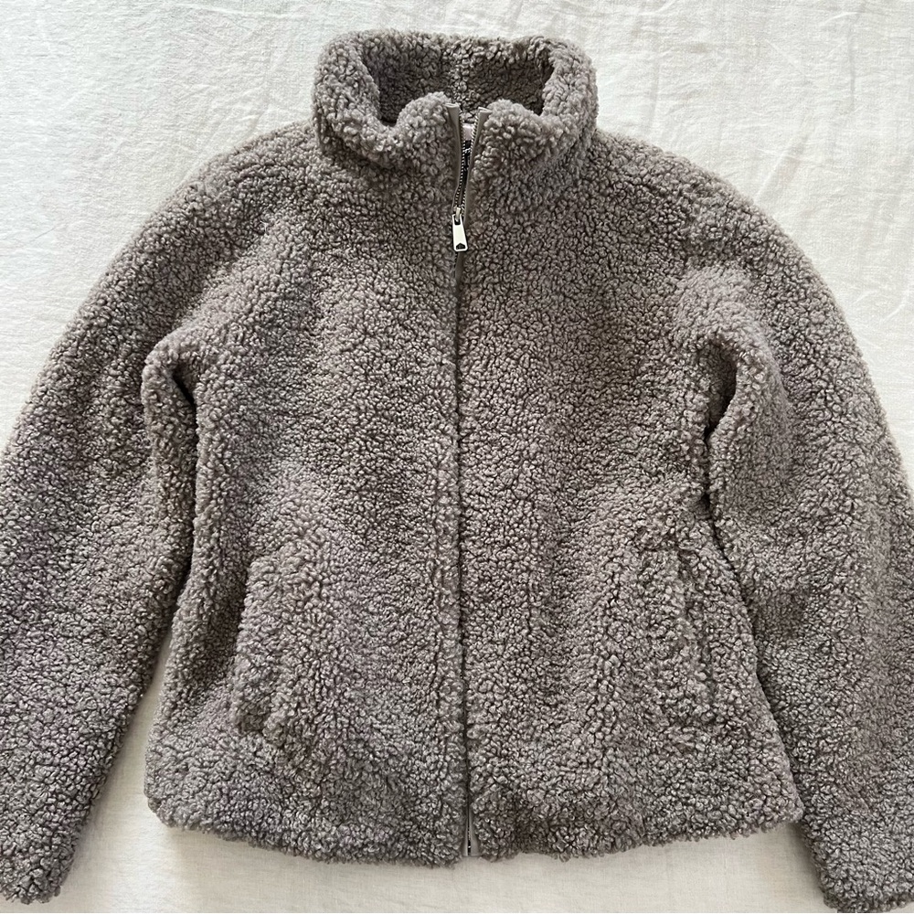 Faux Shearling Zip Jacket